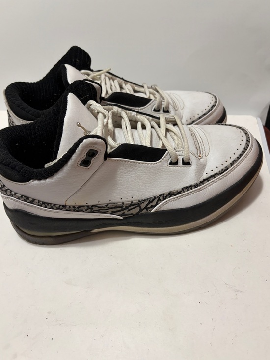 Nike Jordan Team Low 2.5 Size 18.5 White Cement Basketball Shoes GUC - Picture 3 of 11